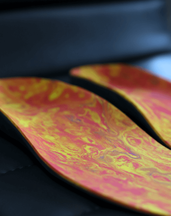 Insole printed with topcover